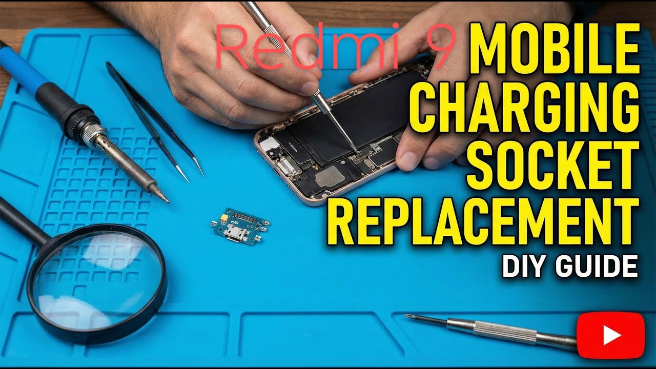 How To Change Redmi 9 Charging Jack | 4K DIY Guide | AllFix_RePairs Services