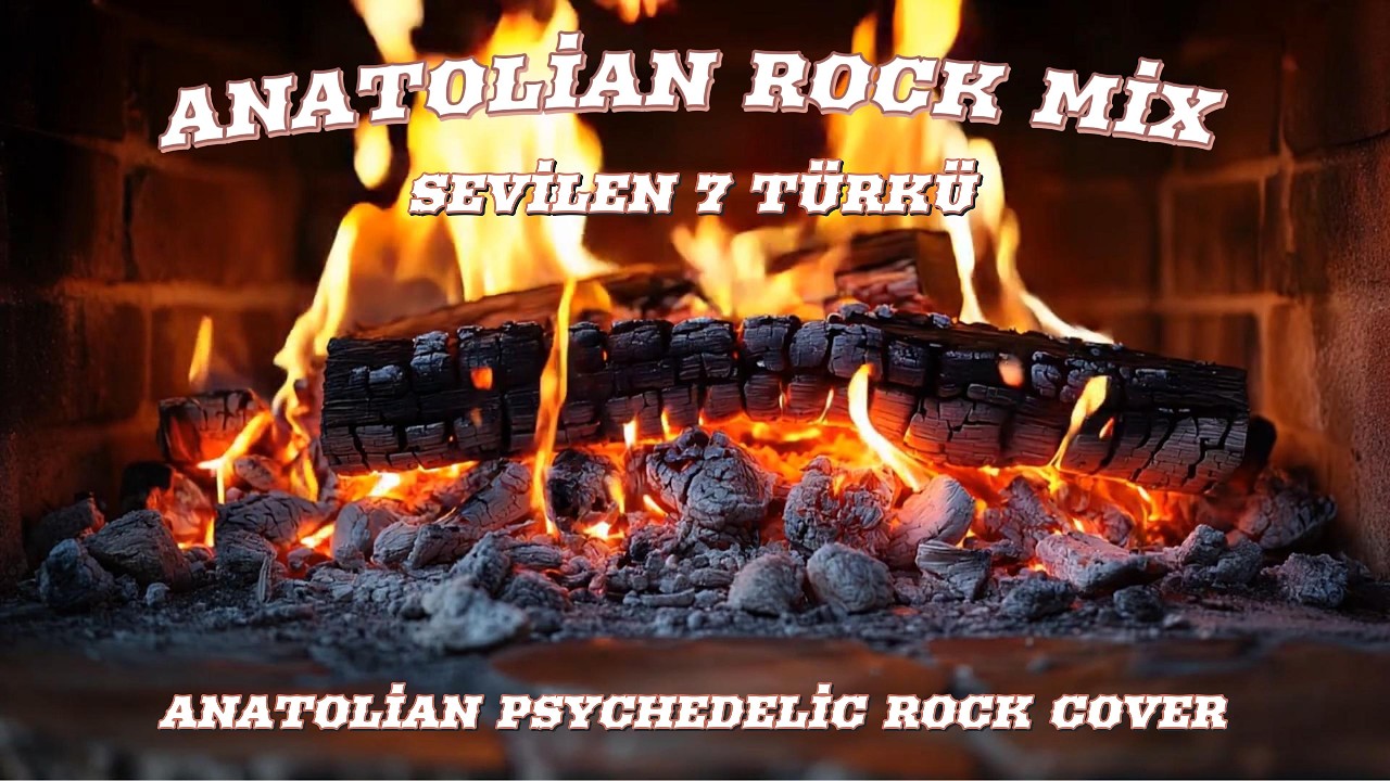 🔥Anatolian Psychedelic Cover | En Sevilen Türküler AI Cover | Şömine Eşliğinde | Cozy Fireplace