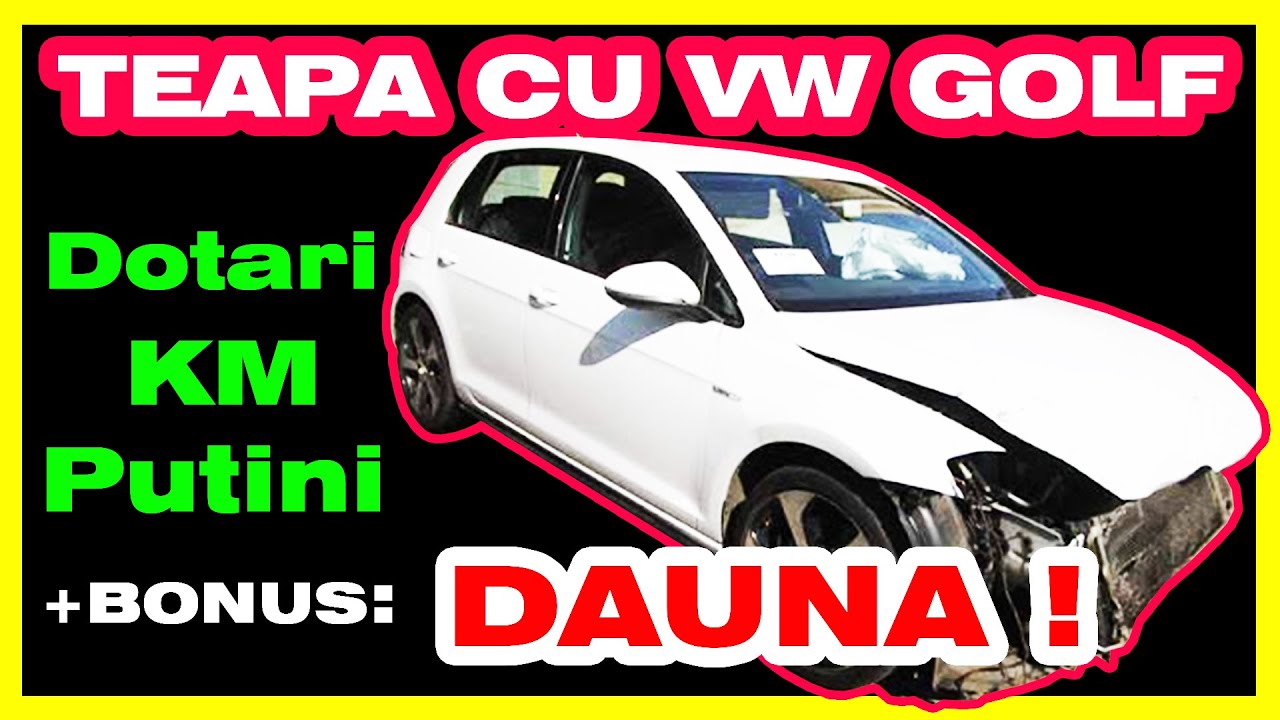 TEAPA cu VW Golf | DAUNA MARE si reparata | Pacaleala evitata | Verificare auto second hand