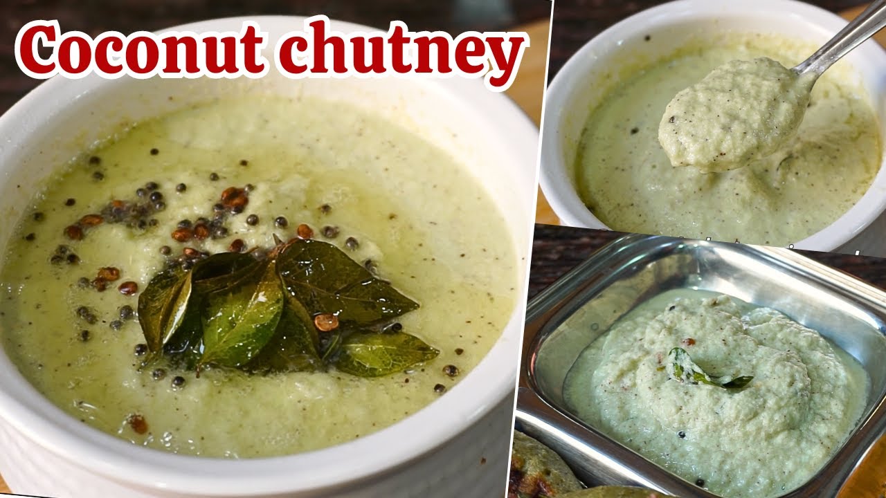 Coconut chutney mangalorean style | coconut chutney for dosa / idli | mangalore chutney recipe