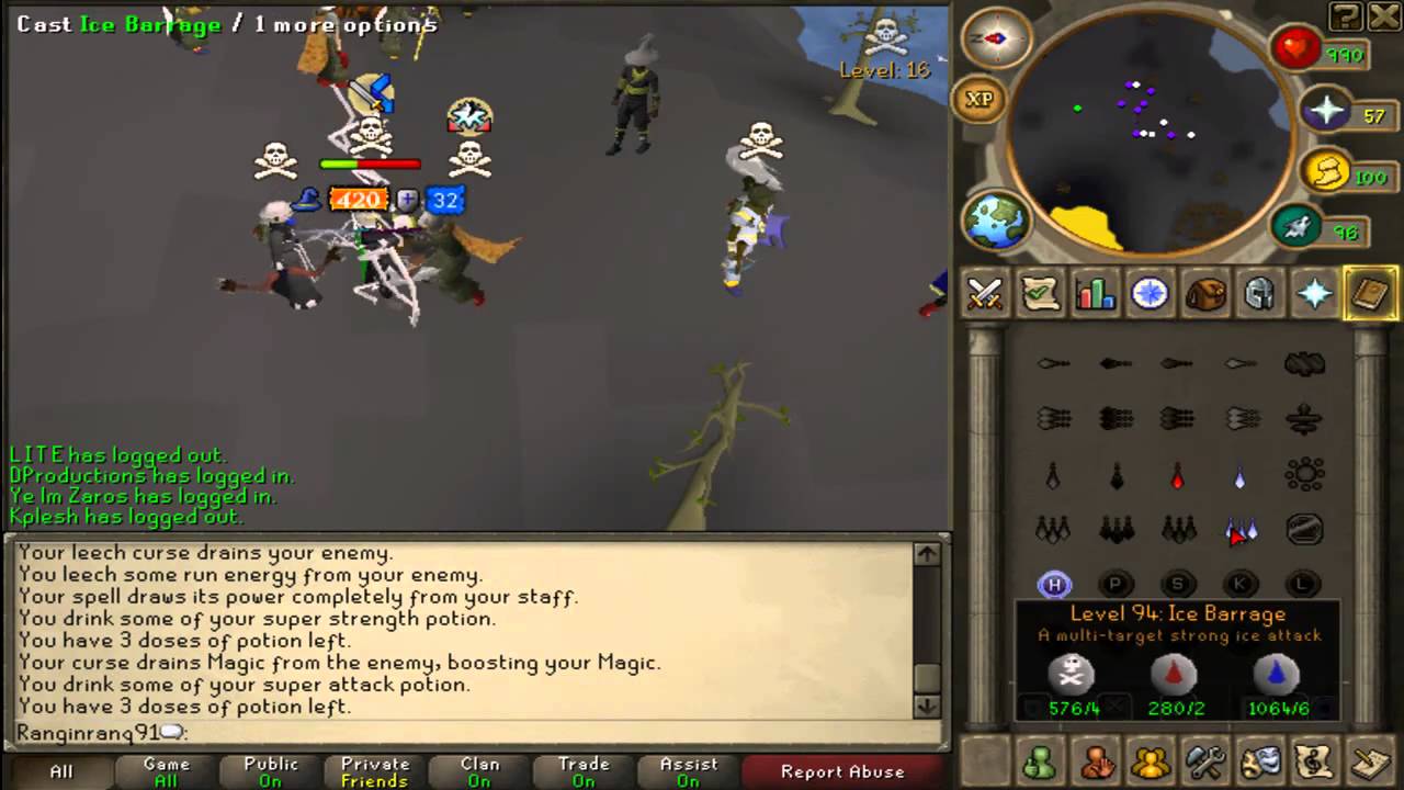Ranginranq91 Pk video 15 | 350m + loot || Hybridding and lunars