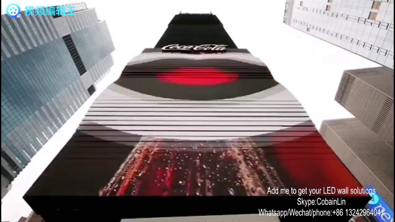 Wonderful design LED Video wall, Unique Coca-Cola AD Billboards