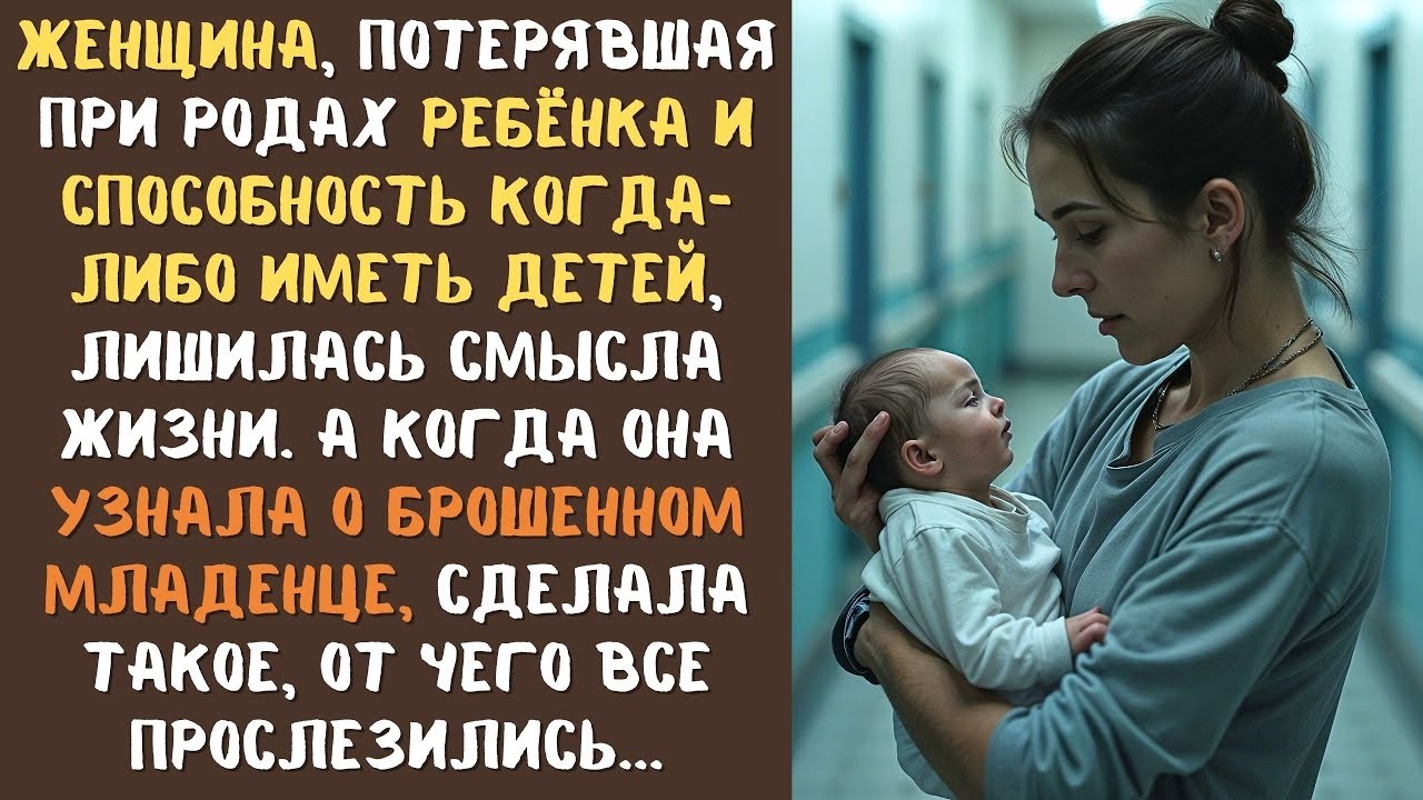 Женщина, потеряла надежду стать матерью в стенах роддома, а когда увидела брошенного младенца...