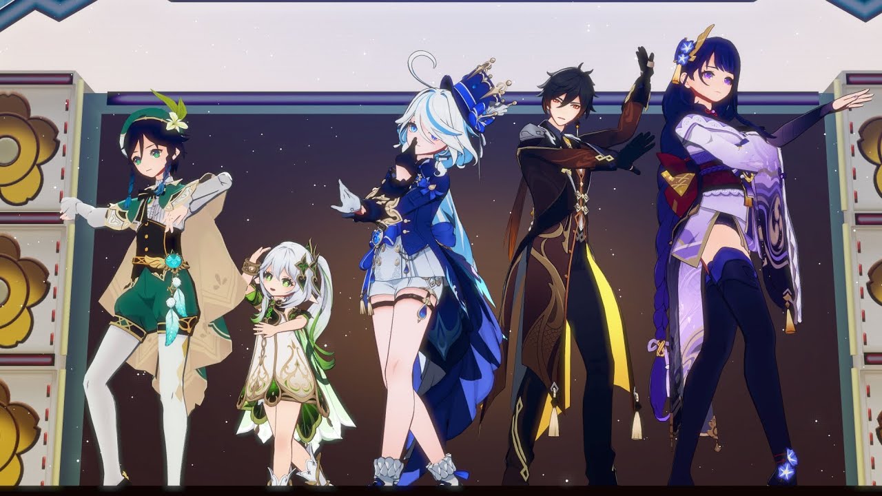 [MMD Genshin impact 원신 原神] 神のまにまに 신의 뜻대로 Kamino naninani At God's Mercy