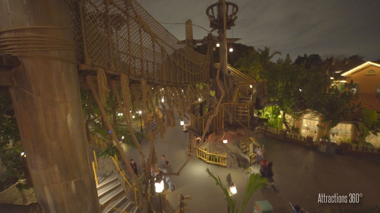 [4K] Tarzan's Treehouse Walk-through Tour - Disneyland 2017