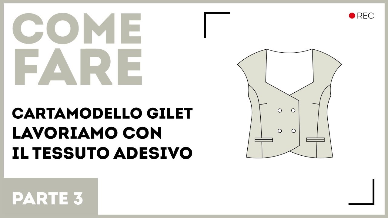 Modellazione del gilet. Lavoriamo con il tessuto adesivo. Perchè bisogna ripulire dopo l’adesivo?
