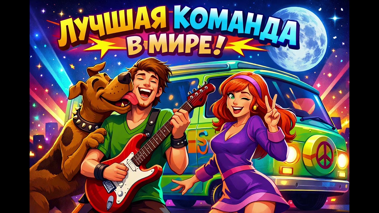 Лучшая команда в мире – Скуби-Ду, Шегги и Дафни | Рок-н-Ролл Песня