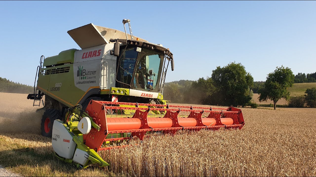 Getreideernte 2019 Claas Lexion 660 (B&uuml;ttner LU)
