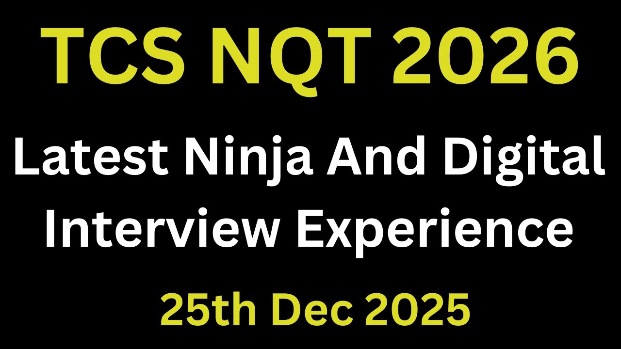 Опыт прохождения собеседования в рамках программы TCS Ninja & Digital Interview Experience 2025 |...