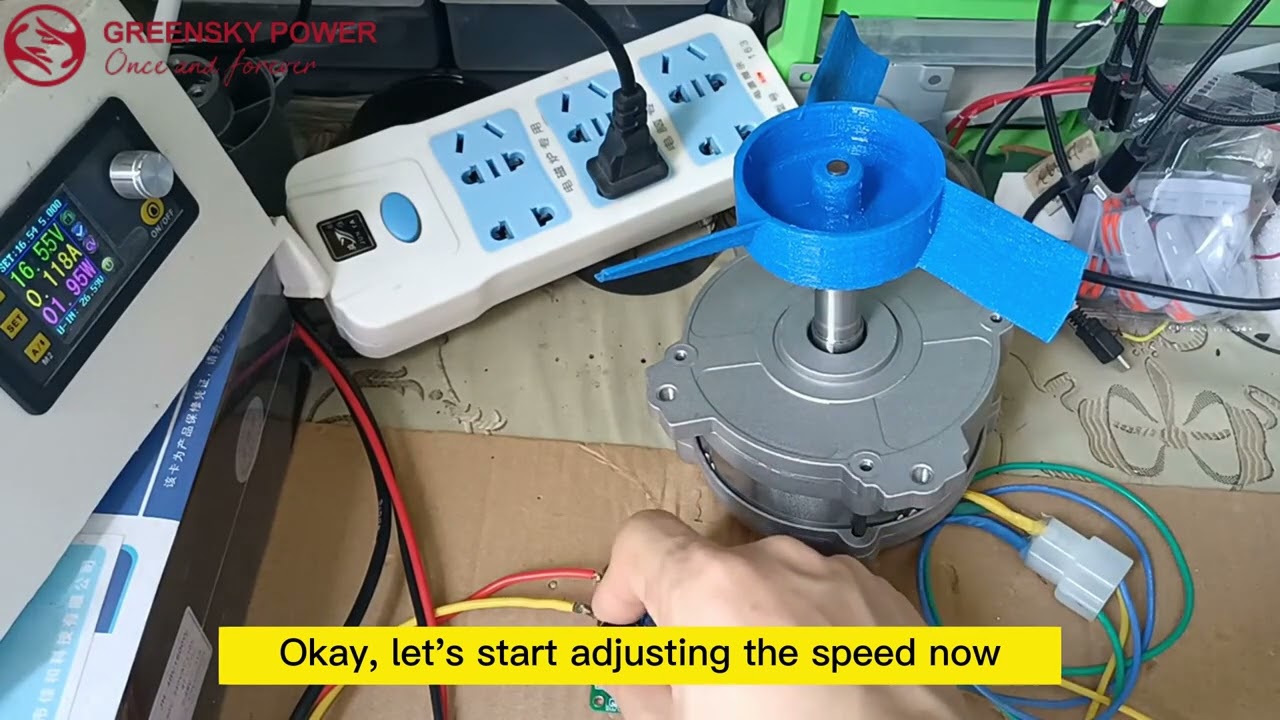Testing DC 40V 550W 3200 RPM Lawn Mower Electric Motor