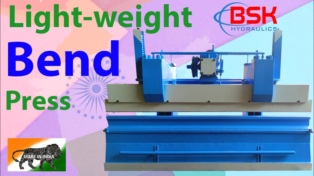 light duty Hydraulic sheet bending press!  +91- 9859410002, 9872361193