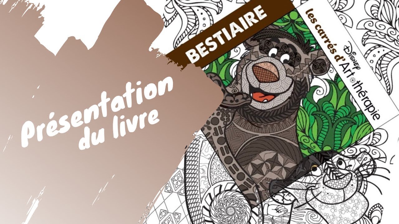Review - Bestiaire, les carrés d'Art Thérapie - Présentation du livre de coloriage