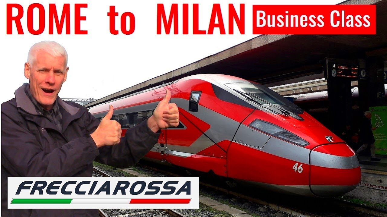 ВОТ ЭТО БОЛЬШЕ, ЧЕМ НУЖНО! Скоростной поезд Frecciarossa из Рима Термини в Милан в бизнес-классе.