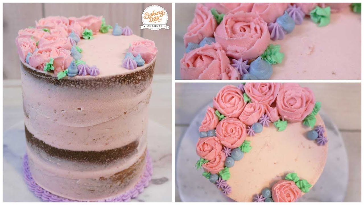 APRENDE A HACER FLORES CON BETÚN (NAKED CAKE) - BAKING DAY