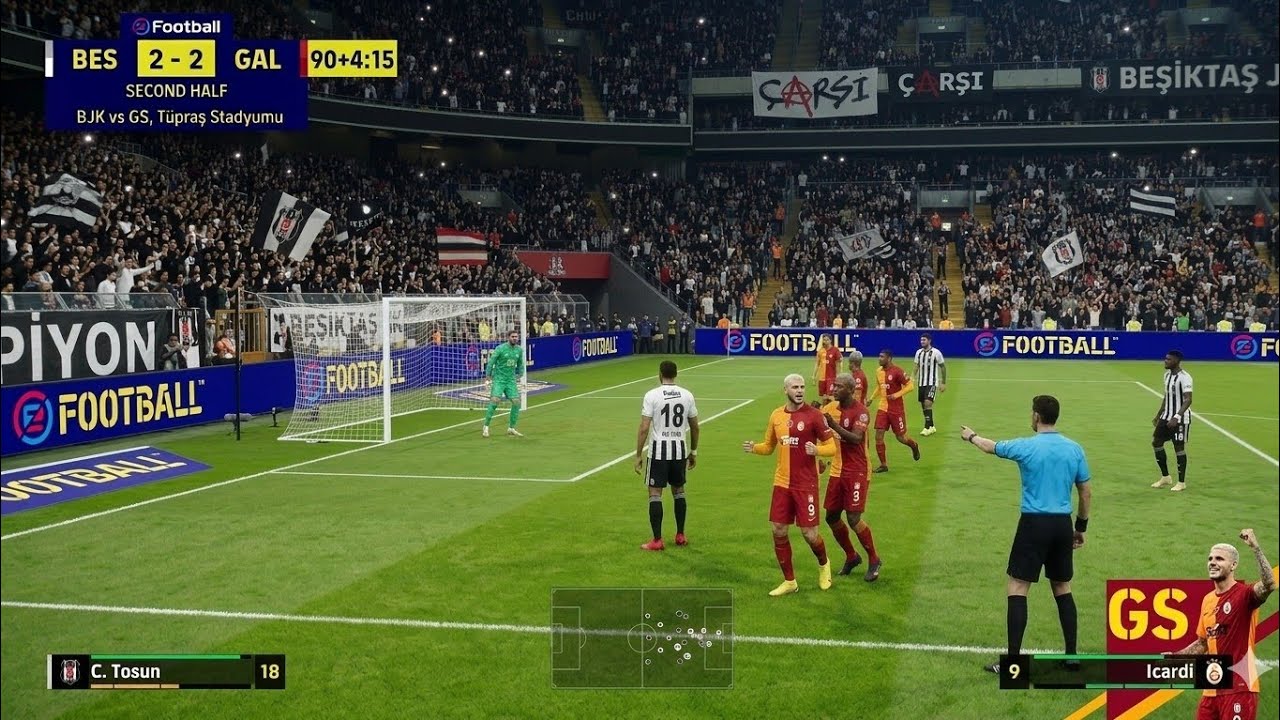 E footballda BJK-GS maçını arkadaşım ile yaptık