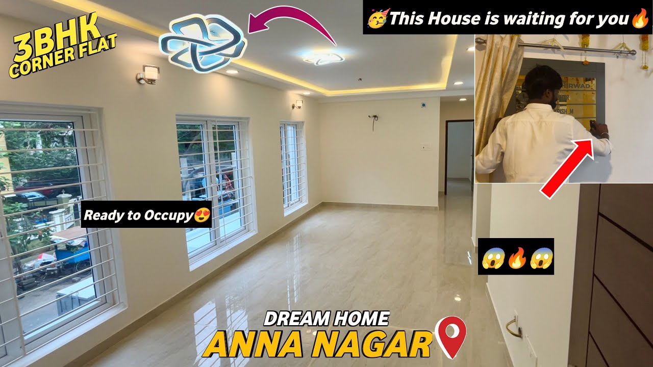 🔥Last One 3BHK😱Ready to Occupy‼️Flats for sale in Chennai Anna Nagar🏡No broker Sonthangale❤️