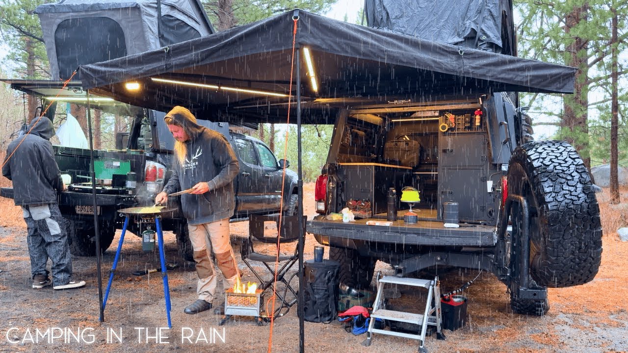 Лагерь Rainy Sierra на тропе Upper Buttermilk Trail | Tacoma Overland Adventure