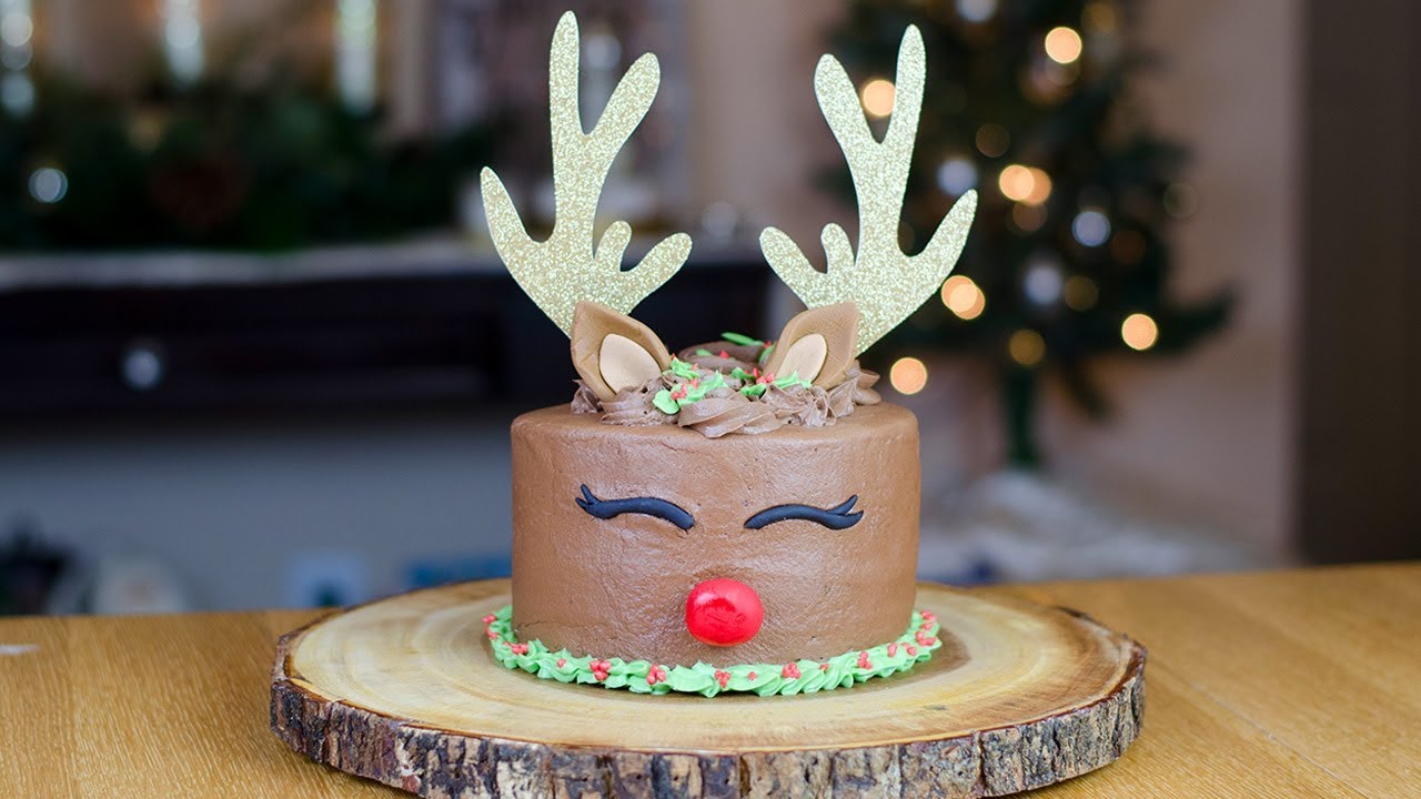 HOW TO MAKE A REINDEER CAKE | SIMPLY DOVIE