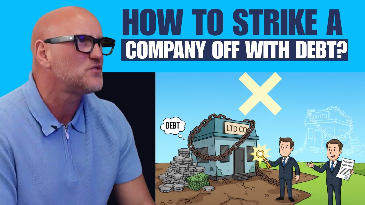 How to strike a company off with debt!