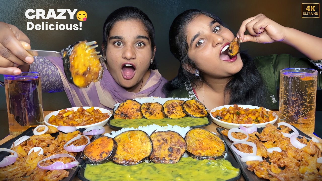 Ultimate Eating Challenge: White Rice, Palakura Pappu, Vankaya Fry - EXPLOSIVE Punishment Fail! 😱🍽️