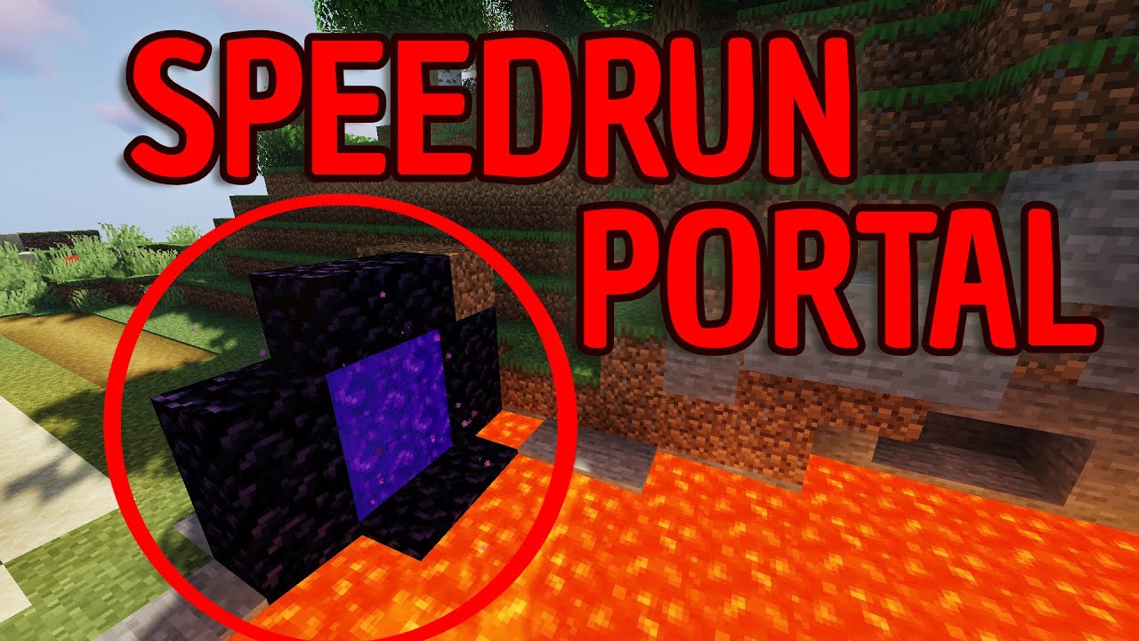 How to Make a Nether Portal in Minecraft *SPEEDRUN*