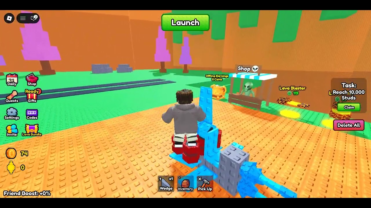 Playing BUILD A SPACESHIP AND FIGHT ALIENS with AJS Gamer