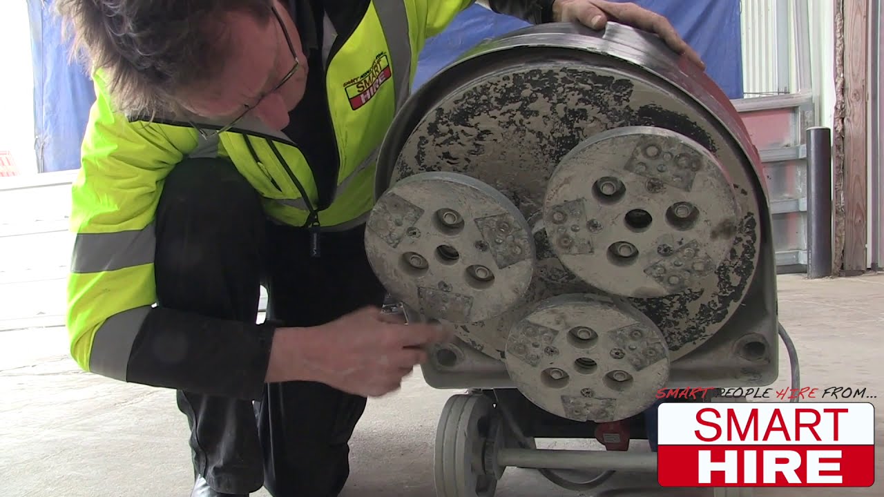 Large planetary concrete grinder