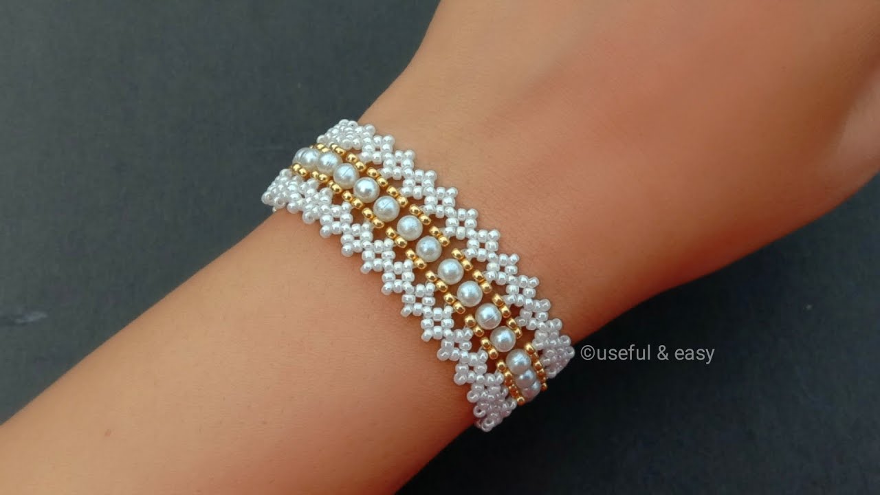 Handmade Jewellery//Beads Bracelet Making At Home//Bracelet Tutorials// Useful & Easy
