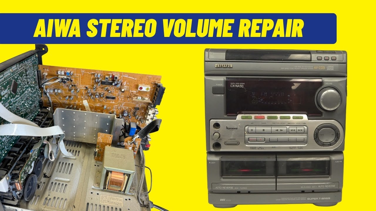 Aiwa Stereo CX-NA50 Volume Control Repair (Step-by-Step)