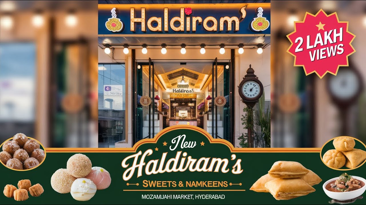 New Haldiram's Restaurant || Sweets & Namkeens || Mozamjahi Market, Hyderabad