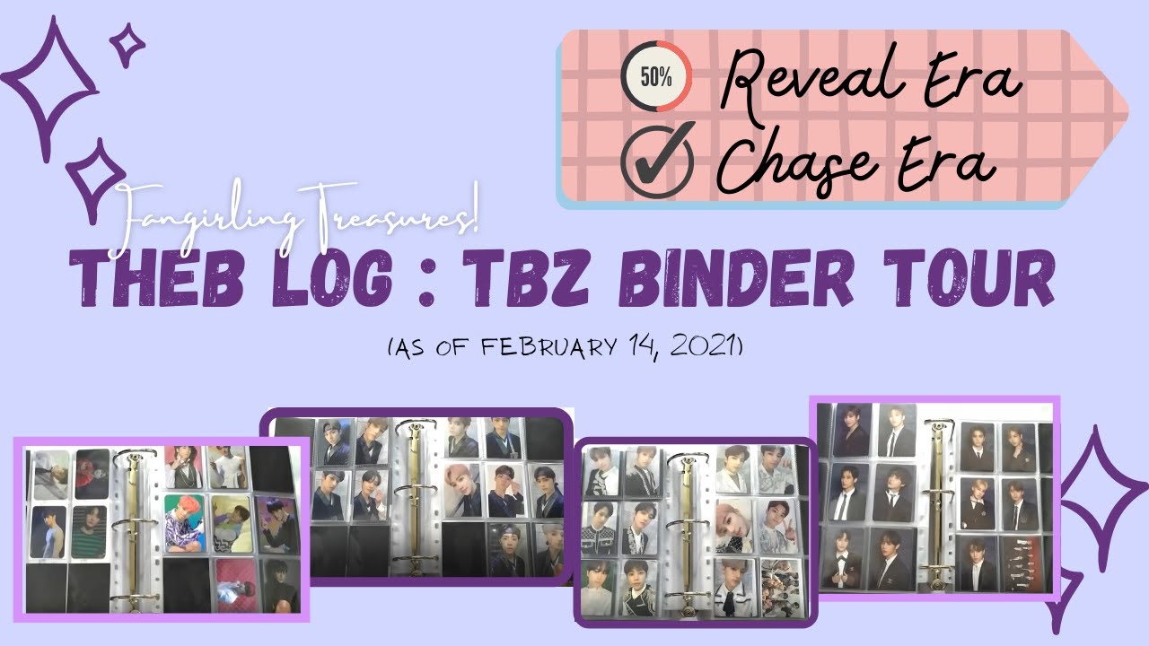 [theb vlog : binder tour] Complete THE BOYZ CHASE Era & a sprinkle from older eras LOL 😆 더보이즈 바인더 투어