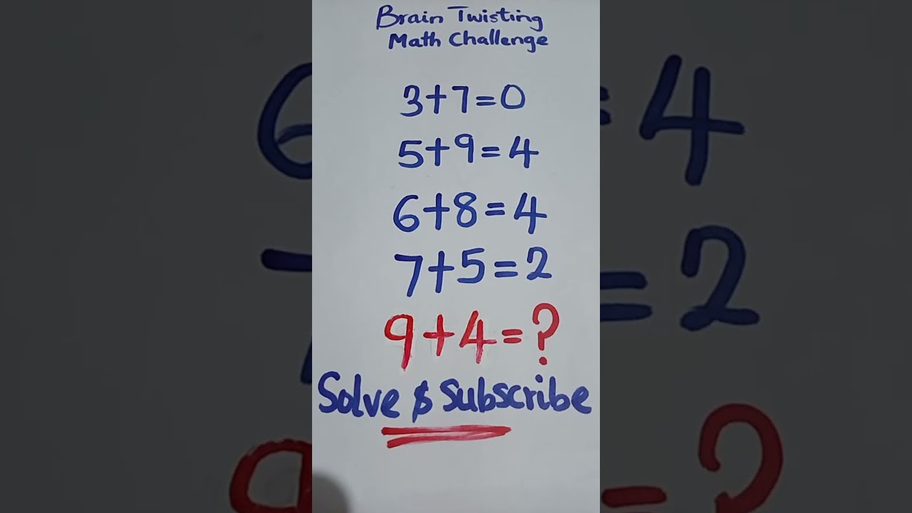 Brain Teaser For Smartminds Math6DF #math#iqquiz#live#mathematics#braintest#iqtest#shorts#quiz#maths