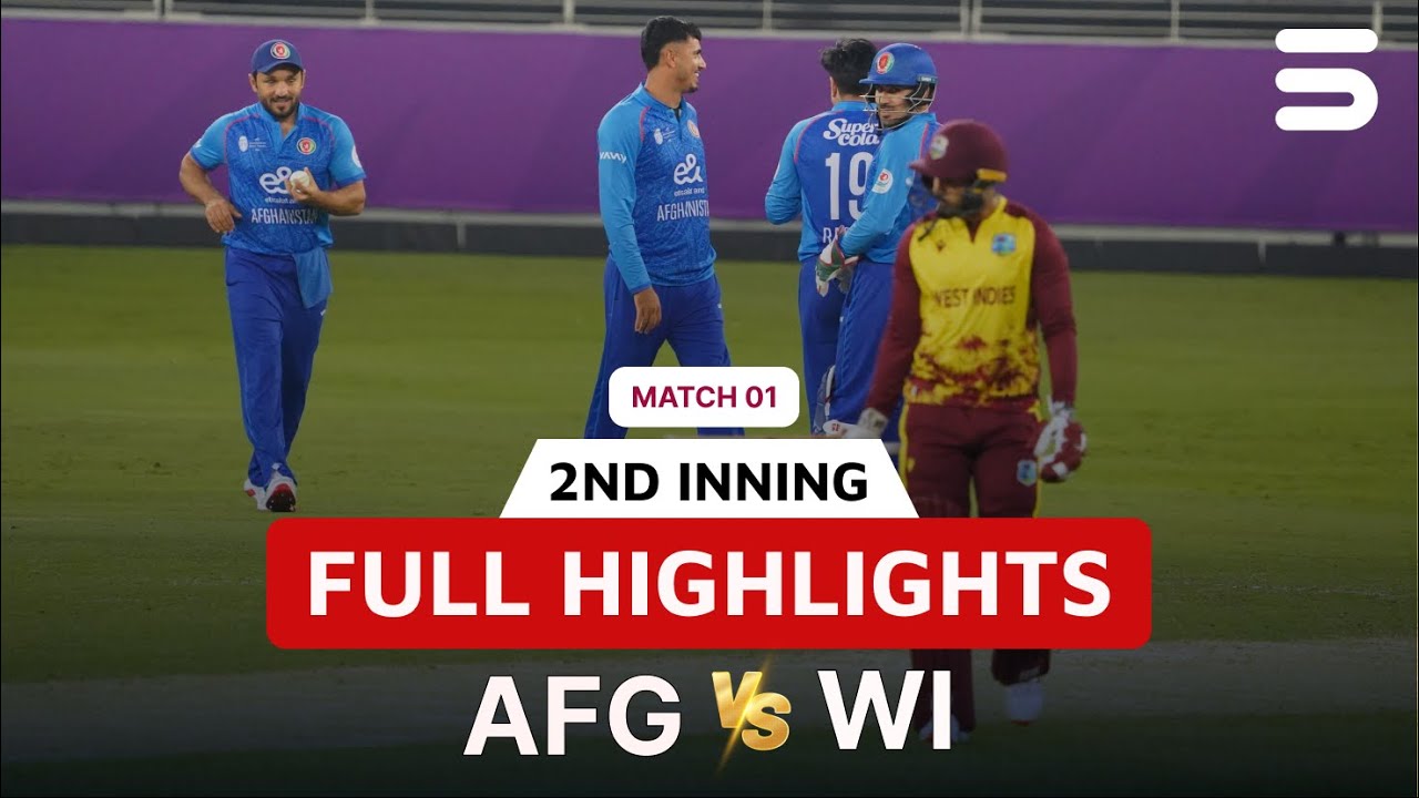 2nd Innings Highlights | Afghanistan vs West Indies | 1st T20I MATCH | 3213