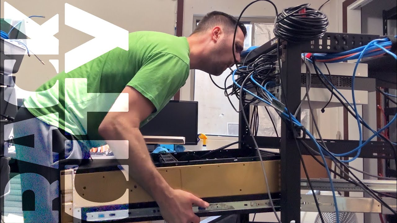 Fixing and re-racking the server rack servers