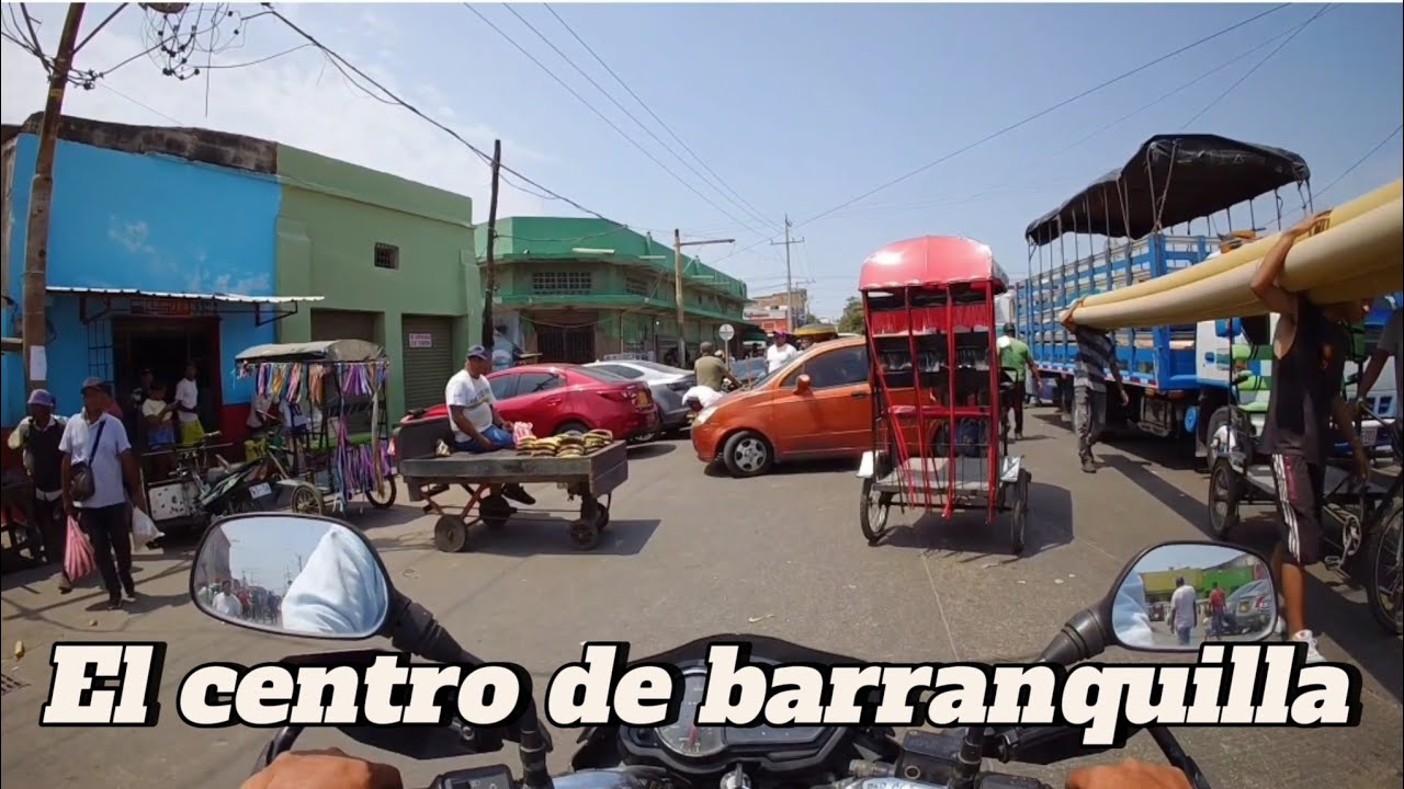 Las calles del centro de Barranquilla