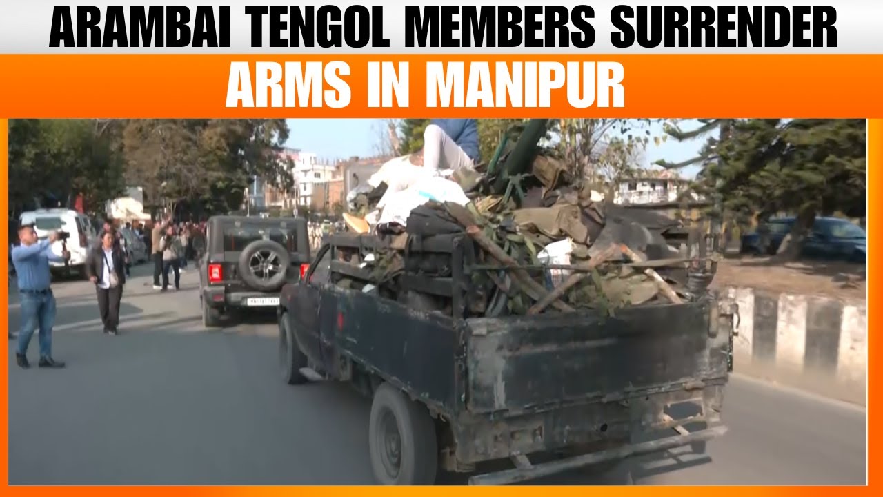 Imphal : Arambai Tengol Members Surrender Arms After Meeting Manipur Governor | News9