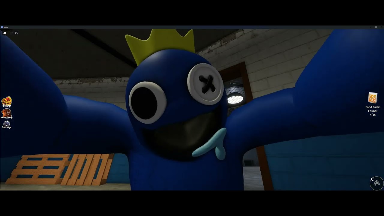 Playing rainbow friends with my brother(roblox).
