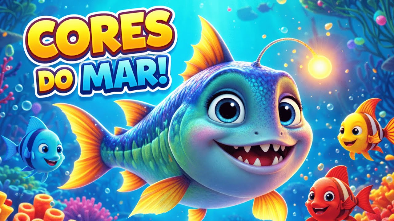 NEALLY E AS CORES DO MAR 🌈🐟 | Música Infantil Educativa com Peixinhos | Mundo Lito
