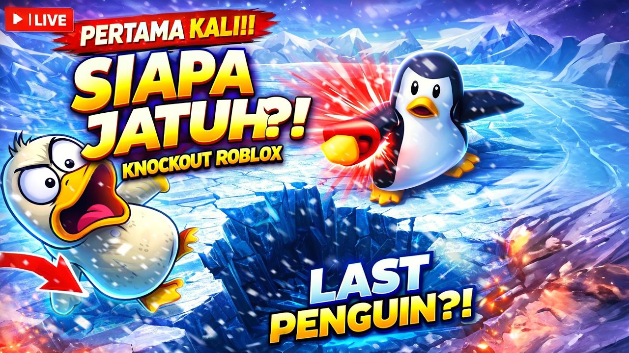 PERTAMA KALI MAIN KNOCKOUT! 🐧❄️ BERTAHAN DI ARENA ES SAMPAI JADI LAST PENGUIN?!