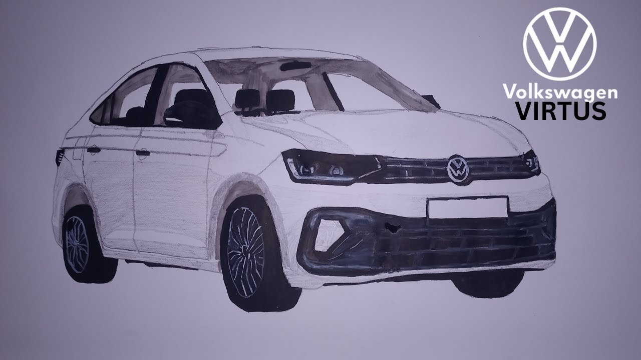 Volkswagen Sedan Concept Sketch | Modern Executive Car Design