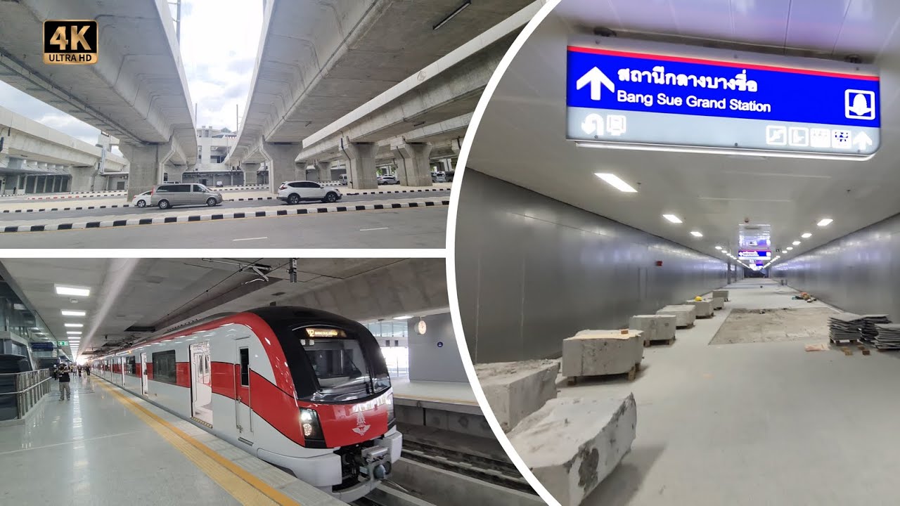 Bang Sue Grand Station - SRT Red and MRT Blue Line Connection 🇹🇭 Thailand