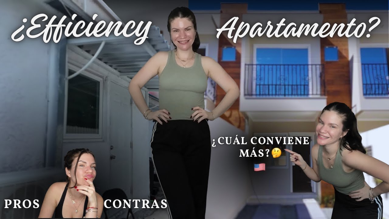 Así es vivir en un Efficiency vs un Apartamento en 🇺🇸EE.UU / Costos reales💵