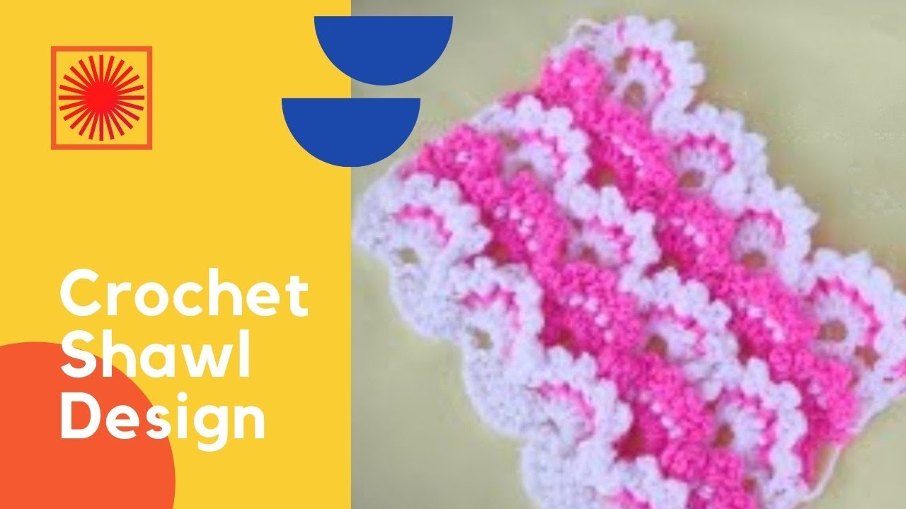 Crochet shawl design/How to make  Beautiful crochet design / #crochetshawldesign #shawlcrochetdesign