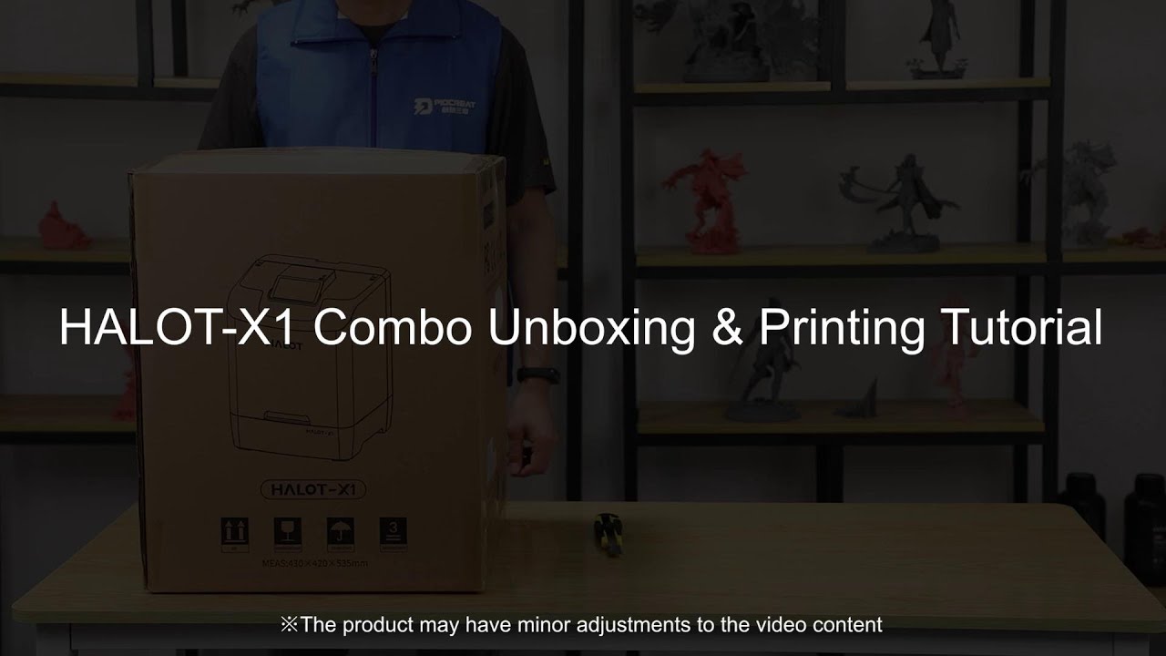 HALOT-X1 Combo Unboxing & Printing Tutorial