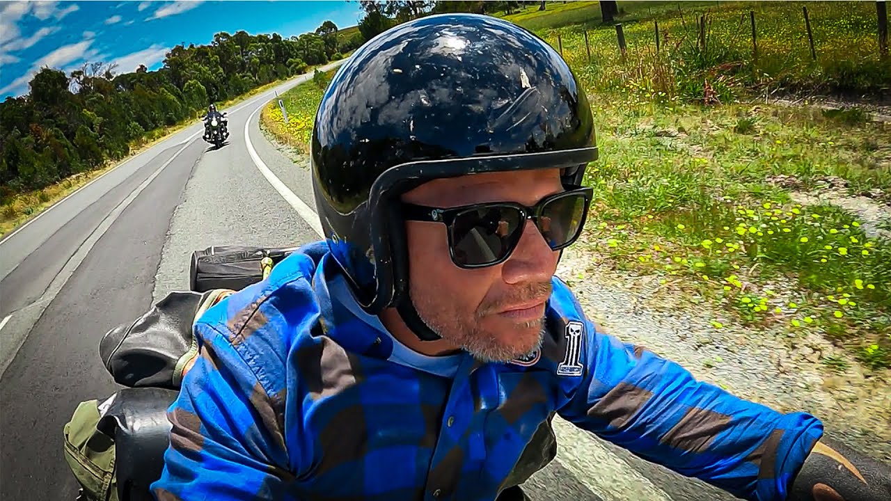 MAP OF (Tassie) TASMANIA on a Harley Davidson