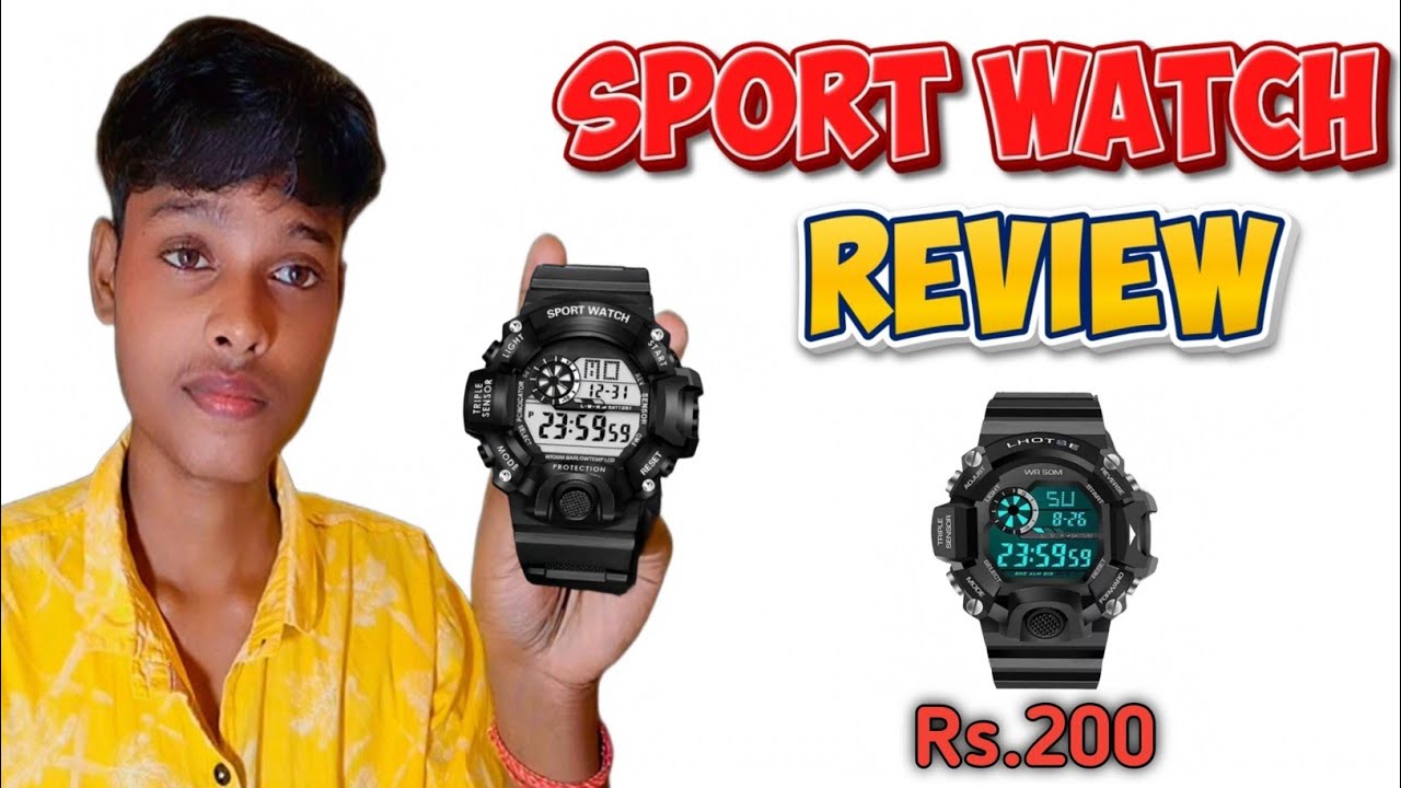 Digital Sport Watch Full Review | Best Sport Watch Under Rs.200 | Sport Watch For Running 