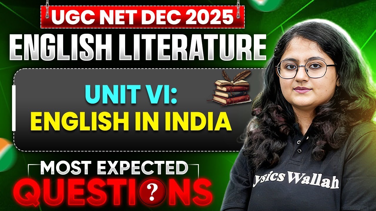UGC NET English Literature | UGC NET English Most Expected Questions | UGC NET English PYQs 2025