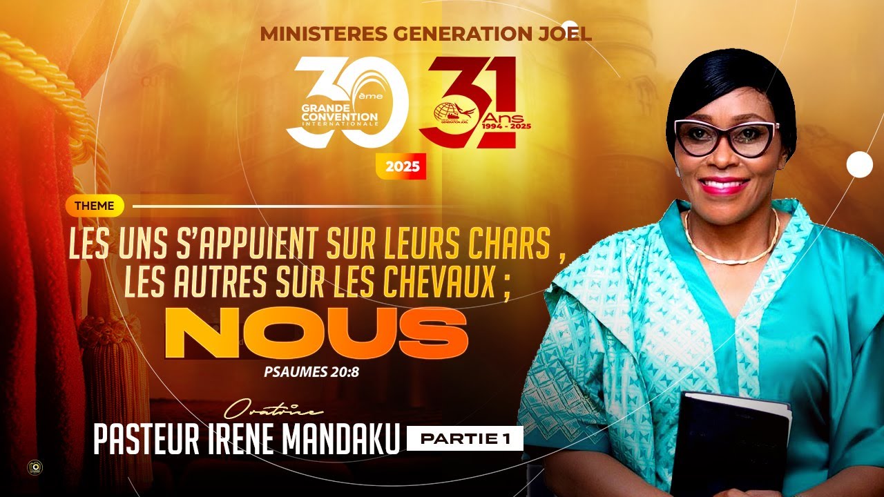 Première intervention du Pasteur Irène Mandaku  à la 30eme grande convention 2025