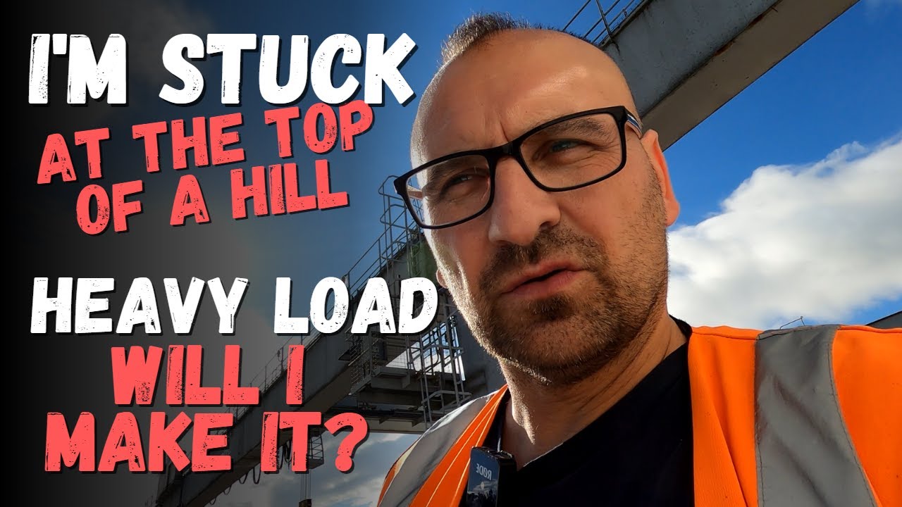 Stuck at the top of the hill. Heavy load... will I make it? ✔ Trucker 🅵🅻🅾🆉 ✔ [4K]