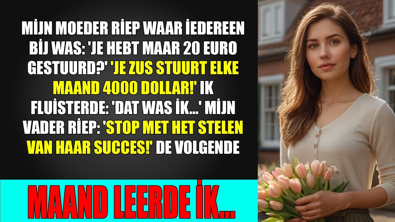 Bij het familiediner riepen mijn ouders 'Slechts €20?' en gaven mij de schuld. Toen besloot ik...